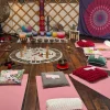 Surrey sound bath studio with blankets and singing bowls